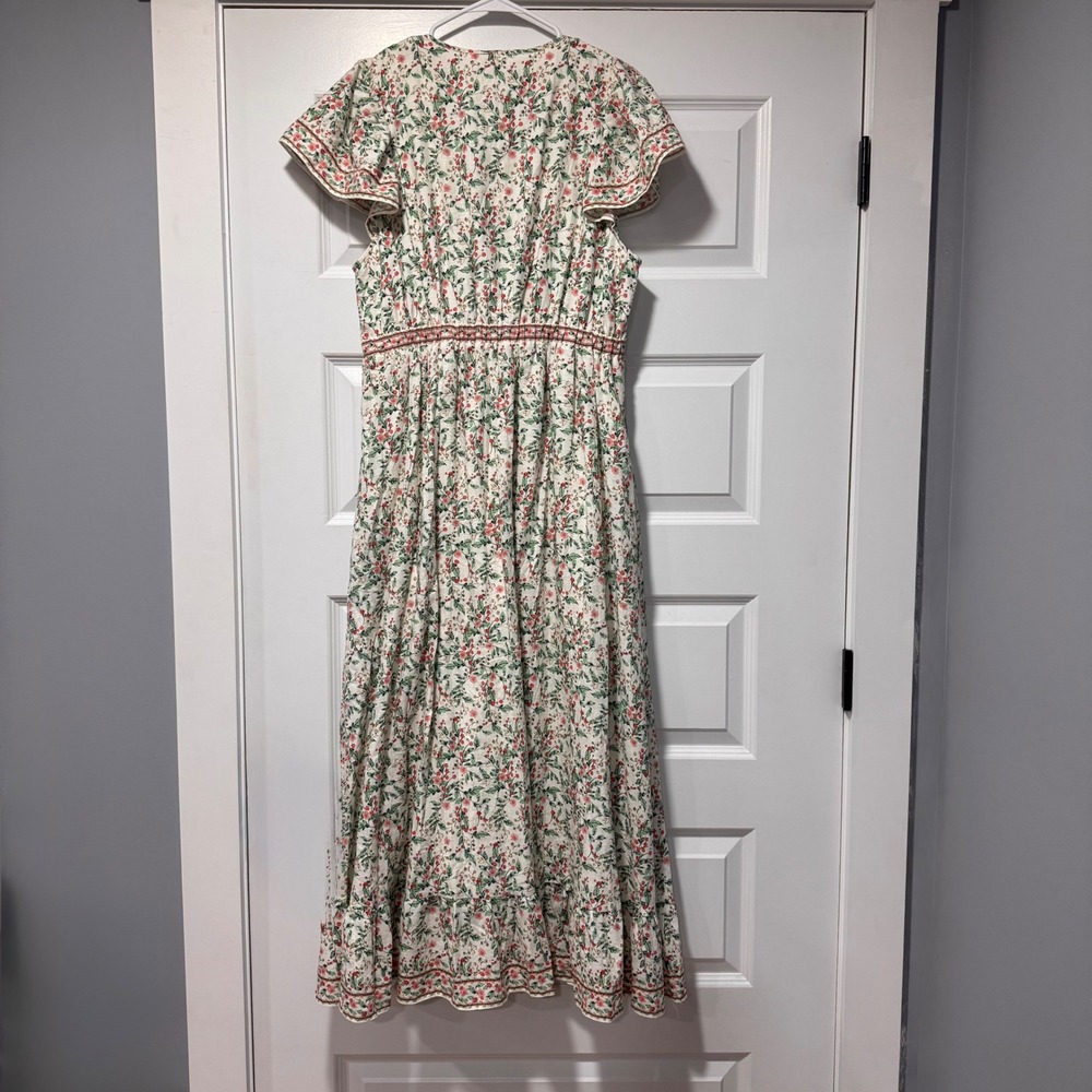 Max Studio London NWT XL Floral Boho Empire Waist Maxi Dress - Picture 8 of 11